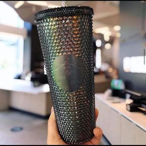 New Starbucks Black / Dark Studded Unicorn Tumbler